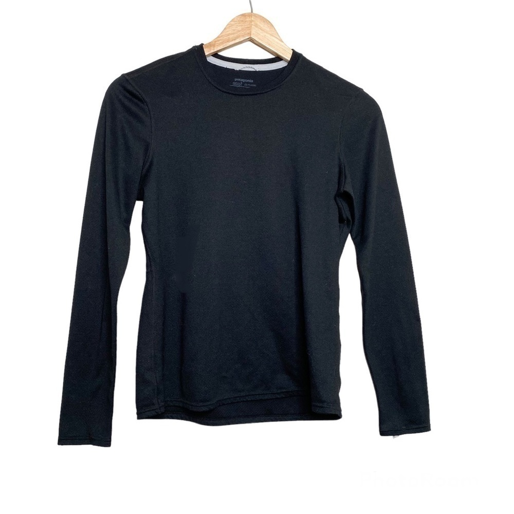 PATAGONIA Capilene Midweight Crew Long Sleeve Top Black S